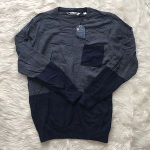 Navy blue and grey Travis Mathew Sweater